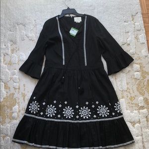 Black ikat style Kate Spade dress, size 12